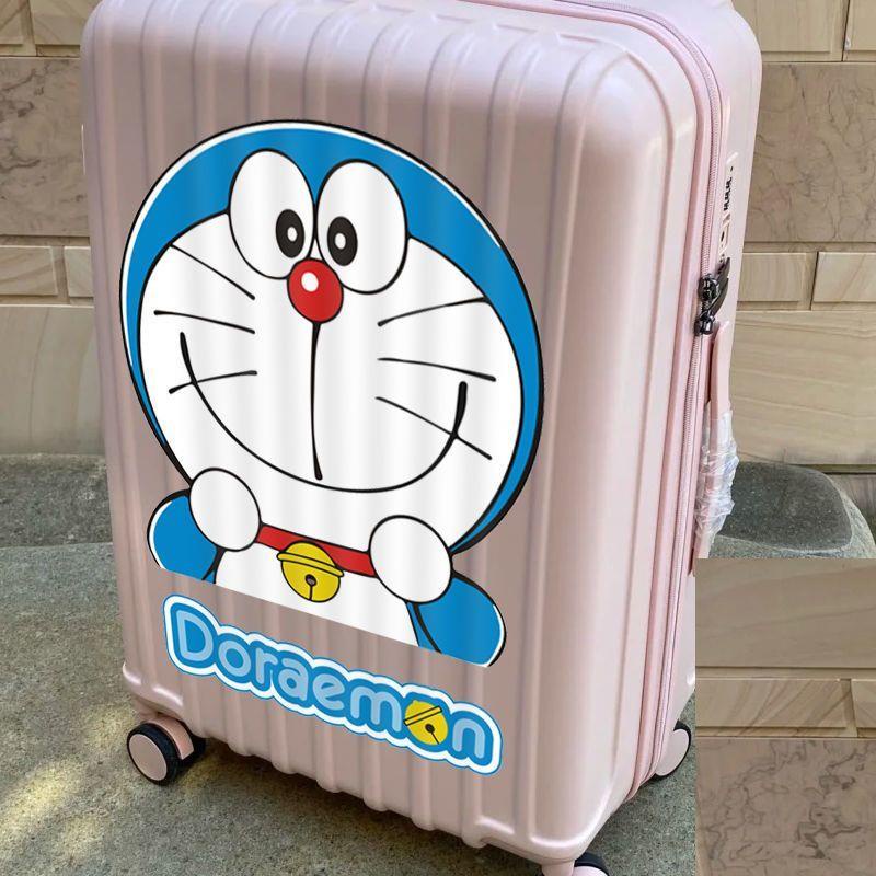 Nhãn Dán Trang Trí Va Li Kéo / Hành Lý Cỡ Lớn Chống Thấm Nước Hình Doraemon Dễ Thương