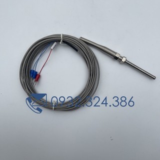 Dây can nhiệt pt100 đầu dò phi 5 model wzp-187 dải nhiệt đo -200~400°c