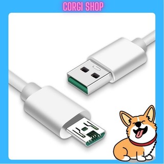 Dây sạc nhanh oppo vooc chân micro, dây cáp sạc micro usb lõi xanh zin bảo hành 12 tháng