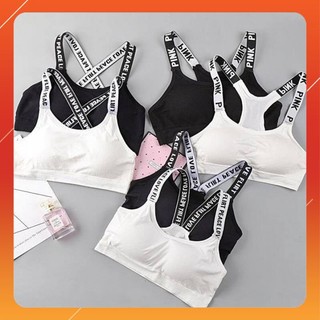 Áo bra tập gym nữ hở lưng thể thao có mút dày nâng ngực - Hàng Quảng Châu