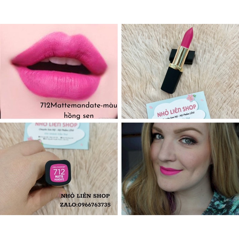 Son Loreal Collectional Exclusive lipstick chính hãng mỹ USA