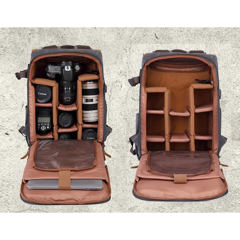 Balo máy ảnh T333 pha da