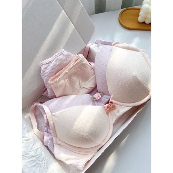 Cotton Pastel - Đồ lót, nội y vải cotton thoáng mát màu sắc ngọt ngào đáng yêu có gọng | BigBuy360 - bigbuy360.vn