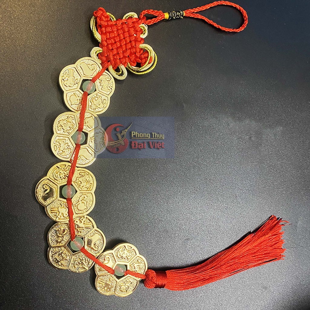 Dây Ngũ Phúc Hoa Mai Mạ Vàng Chiêu Tài
