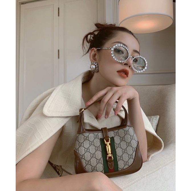 Túi quai xách GC Jackie 1965 mini size 19cm bản duoer da thật fullbox