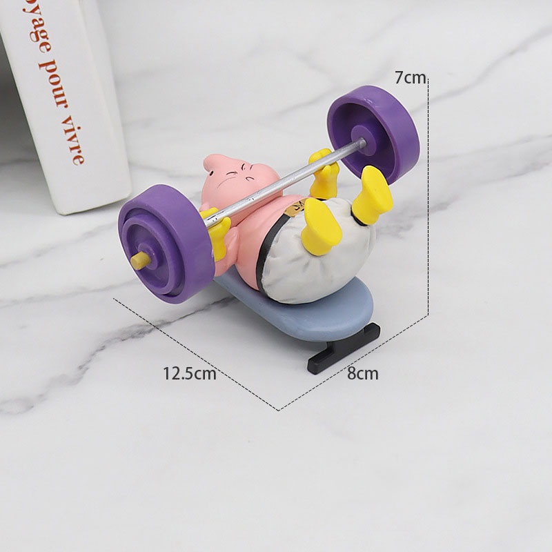 Mô hình Ma Bư 7 viên ngọc rồng siêu dễ thương cao 9cm Dragon Ball Majin Buu figure ToystationVN