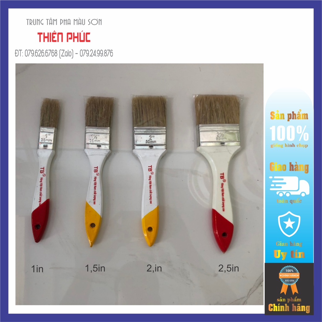 Chổi Cọ Cán Gỗ Cao Cấp Giá Rẻ [ Sỉ , Lẻ Cọ Sơn Giá Xưởng Đủ Các Cỡ ]
