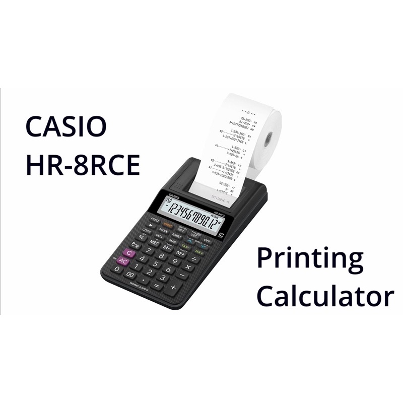 Máy tính in giấy Casio HR-8RC Chính Hãng