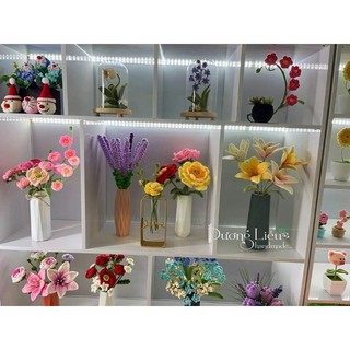 Cành hoa ly bằng len handmade (giá 1 cành)