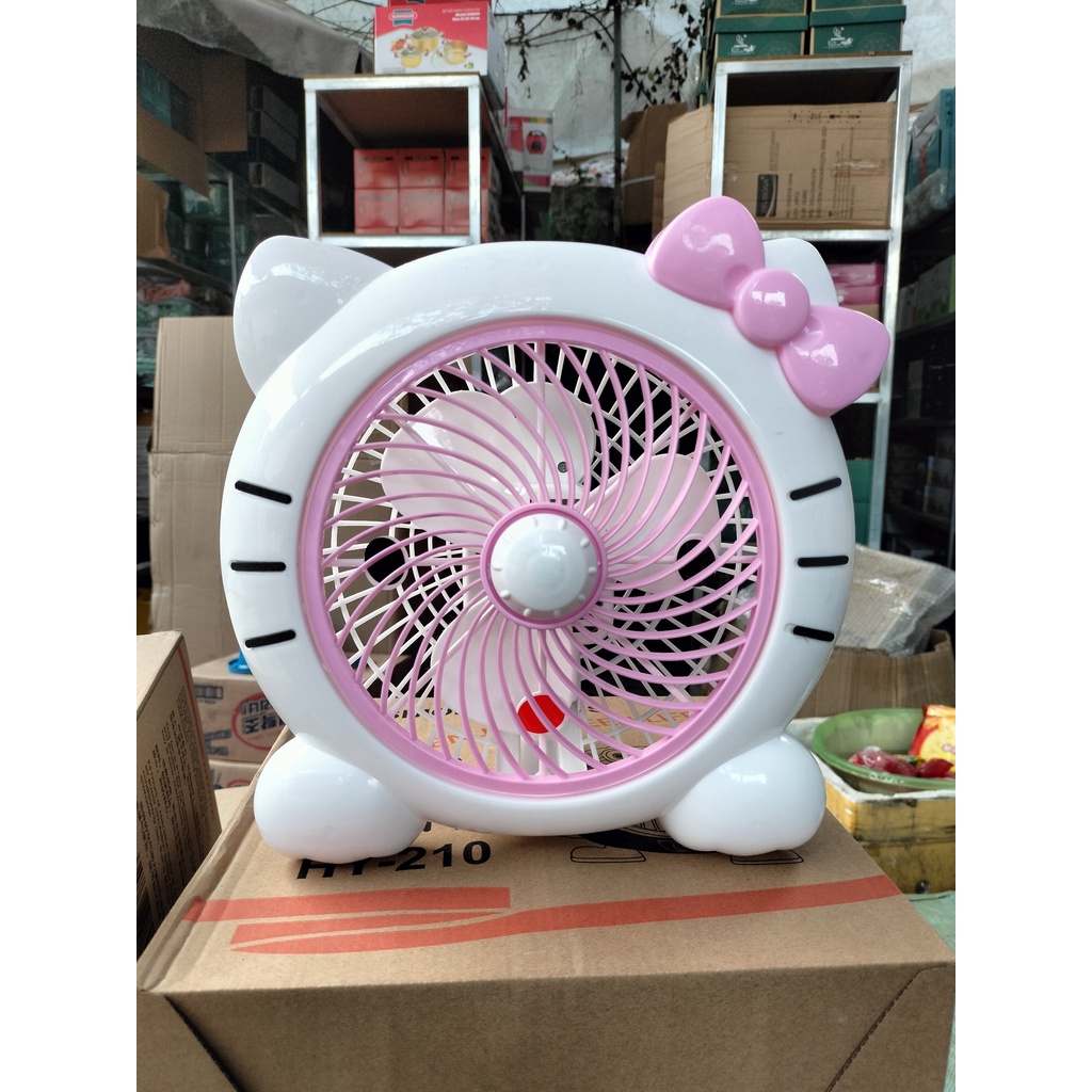 Quạt mini hình gấu để bàn cắm điện văn phòng, Quạt văn phòng để bàn mini hình gấu cắm điện