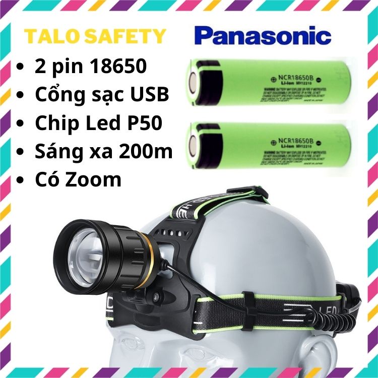 Đèn pin đeo đầu siêu sáng chip led XHP50-L3