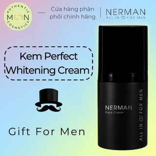 Kem dưỡng trắng da mặt nam nerman perfect whitening cream 50g, dưỡng ẩm, phục hồi da, chống lão hóa