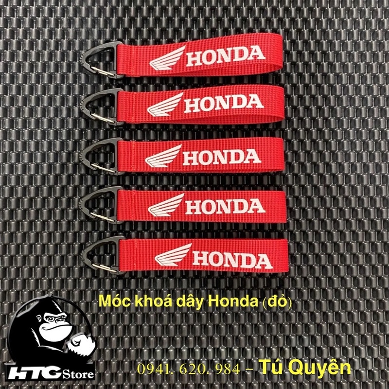 Móc Khoá Dây HONDA (màu đỏ) siêu tiện lợi khi sử dụng, chất liệu an toàn và đẹp mắt