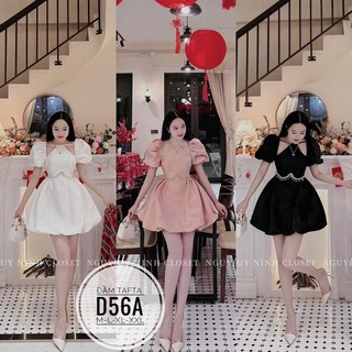 Đầm tafta đính đá d56a