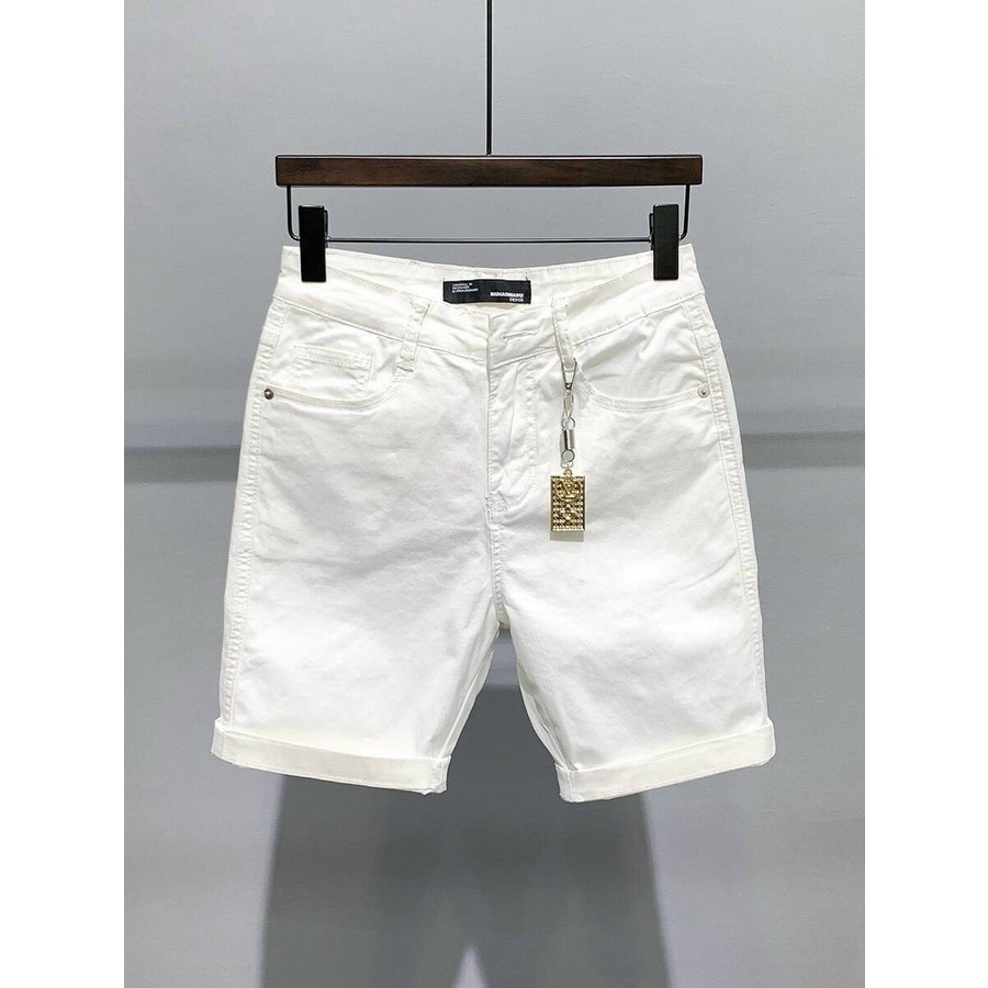 Quần body nam Quần short jean nam có giãn short jean đen trắng