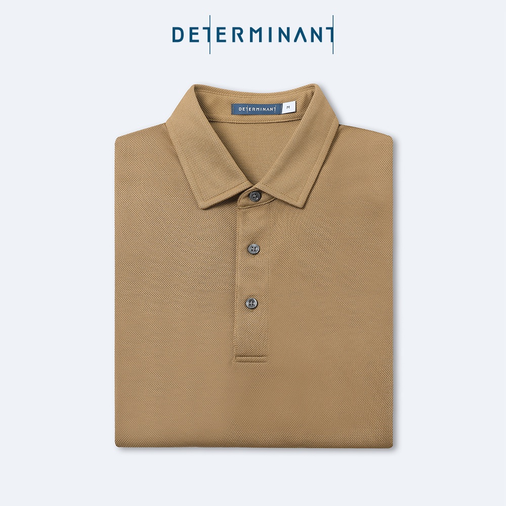 Áo thun nam Polo Cotton kháng khuẩn bền màu thương hiệu Determinant - màu Khaki [P02]