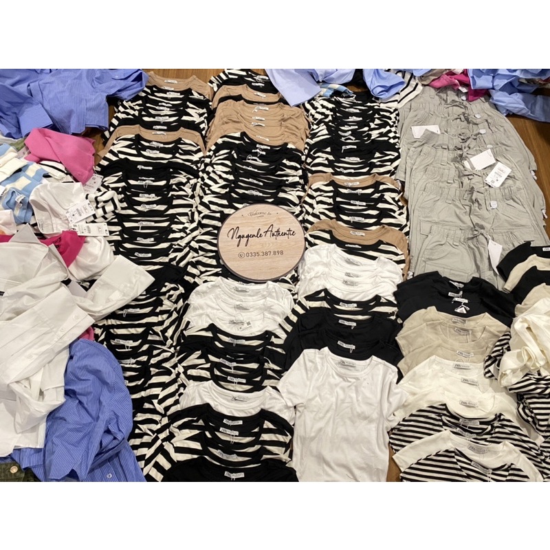 Áo thun croptop Zara Authentic