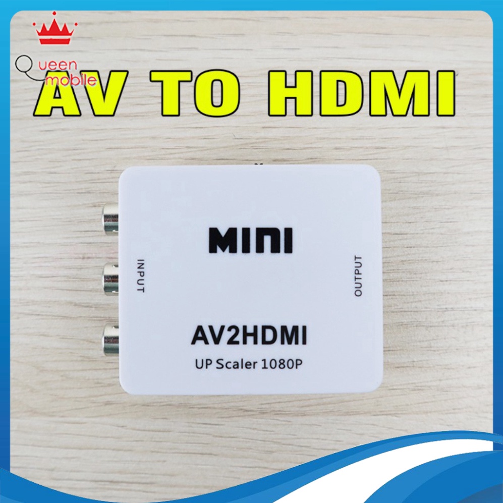 Bộ chuyển hướng AV Sang HDMI - Mini AV2HDMI Scale up to 1080P [Queen Mobile]