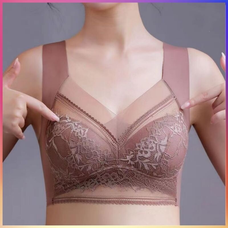 【Đường Zomidan】·Đồ lót XL Đồ lót Vest Đồ lót Áo ngực ren gợi cảm Cốc mỏng Không có vòng thép Vú to cho thấy Nhỏ Tập trung Bọc Đồ lót Áo ngực có thể điều chỉnh tại chỗ