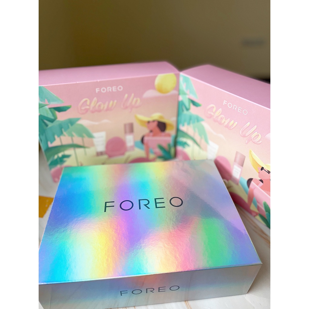 Set Máy Rửa Mặt Foreo Glow Up Luna 3 Limited Edition 3 Món - Chính hãng Bảo hành 2 năm - 1 đổi 1 HOT NEW 2022