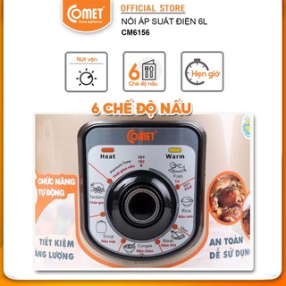 Nồi áp suất 6.0L COMET - CM6156 ( hỏa tốc TPHCM )