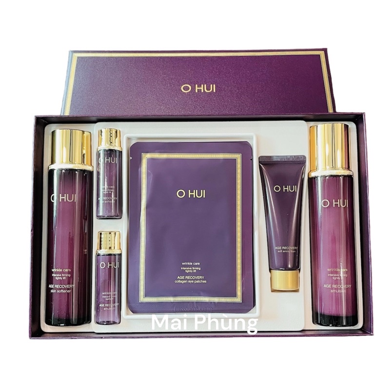 Bộ dưỡng da chống nhăn lão hóa Ohui Age Recover 2pcs