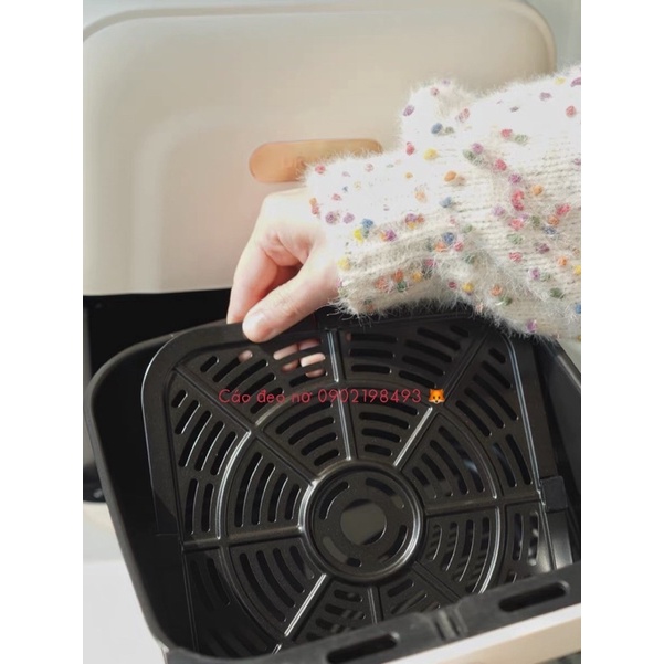 Nồi Chiên Không Dầu URINDGO Cao Cấp Dung Tích 6L Mẫu Mới Nhất 2023 Bảo Hành 12 Tháng - Cáo Đeo Nơ