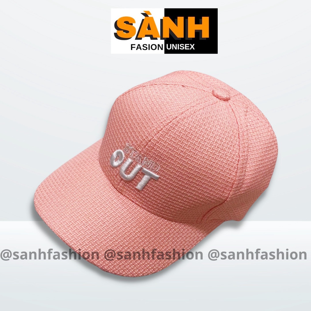 Mũ lưỡi trai thêu hình chữ OUT Stand Nón kết chất vải xốp cao cấp thời trang form unisex nam nữ_sanhfashion