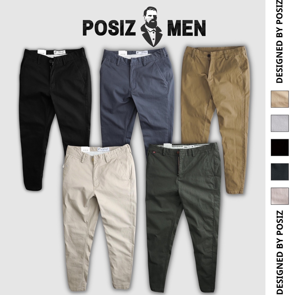 Quần kaki dài nam POSIZ MEN ,6 màu basic ,quần dài kaki chất kaki mềm mịn cao cấp , dễ phối POSIZ7