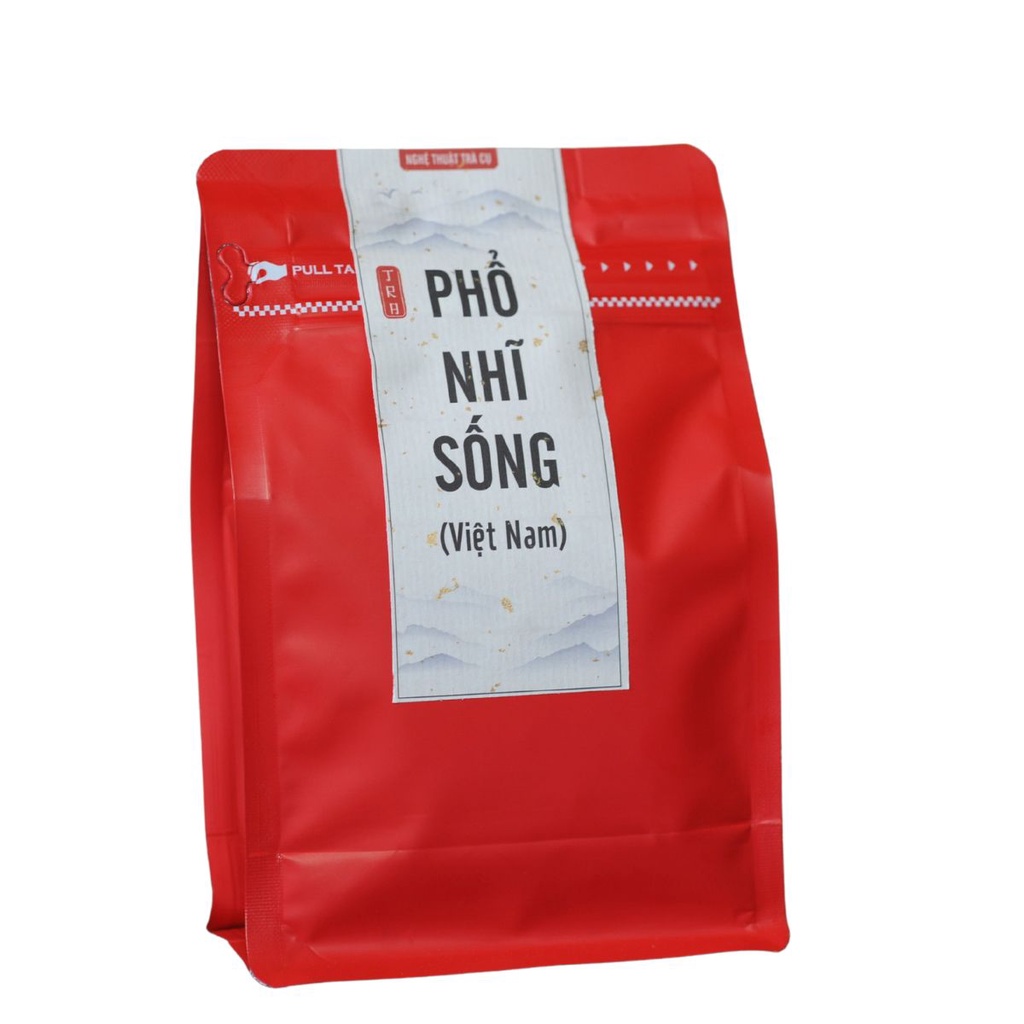 Trà phổ nhĩ shan tuyết cổ thụ Việt Nam đóng túi ziper 100gr