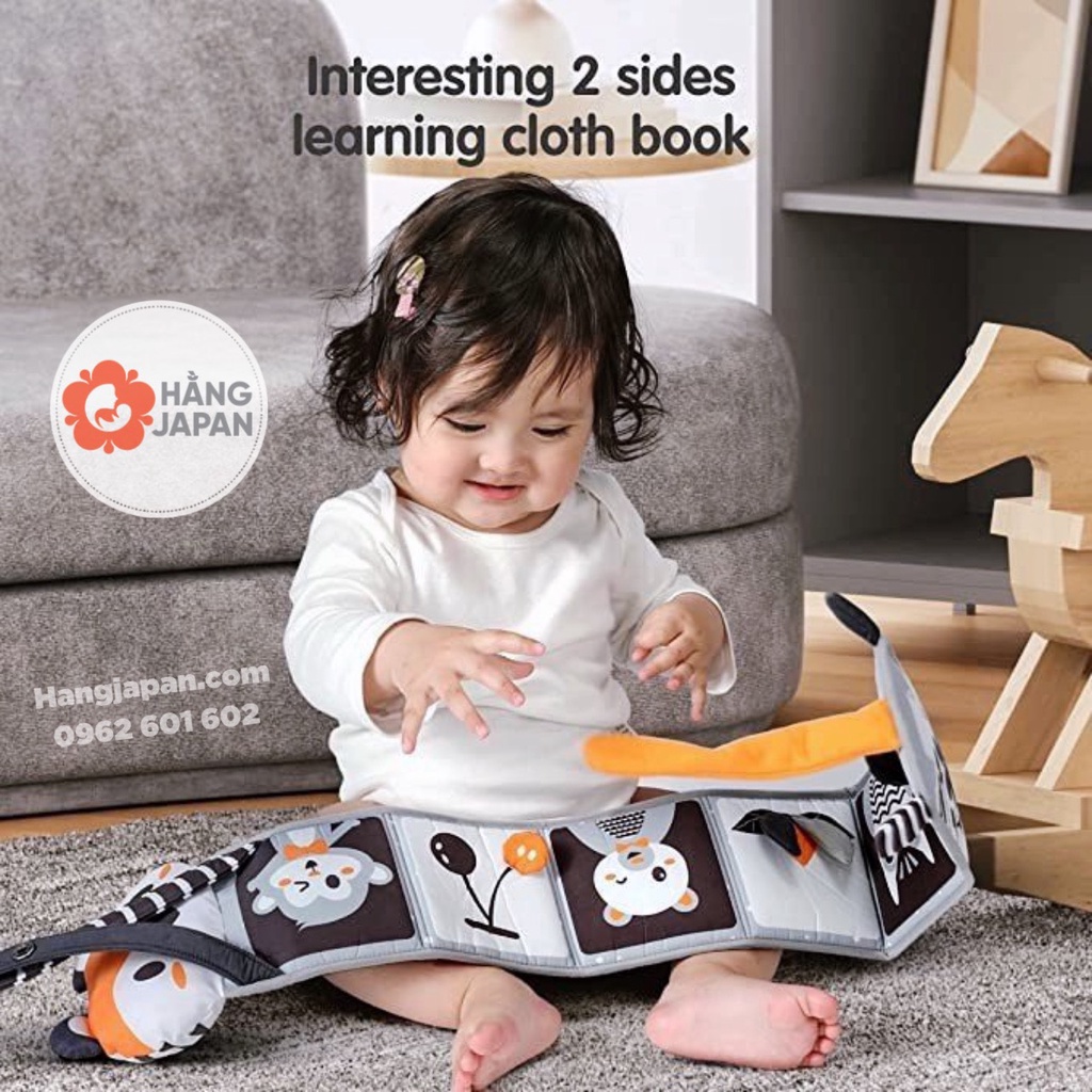 Thảm đồ chơi cho bé Tumama Black &amp; white TM262, kích thích các quác quan, phát triễn trí não cho bé