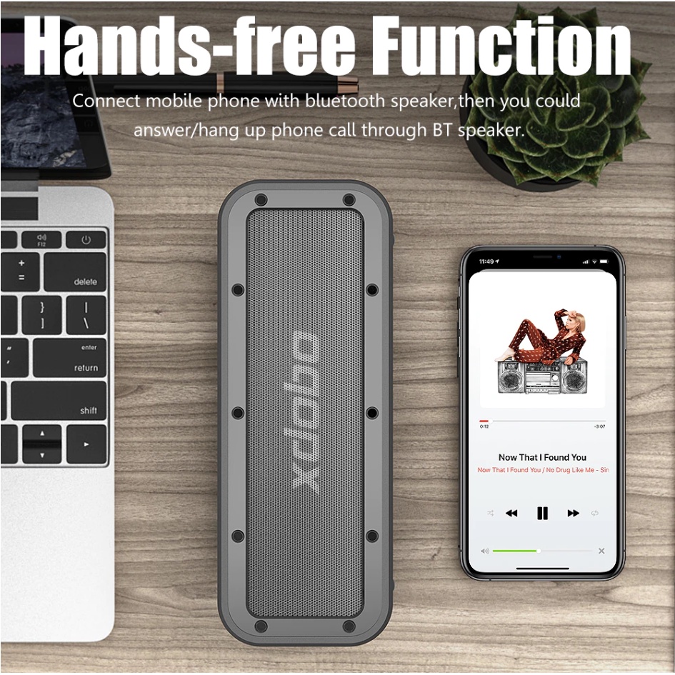 Loa Bluetooth 5.0 Siêu Trầm Xdobo Wake 1983 Công suất 50W Hỗ trợ DSP, TWS, Thẻ, Chống nước IPX7 - Bảo hành 12 tháng