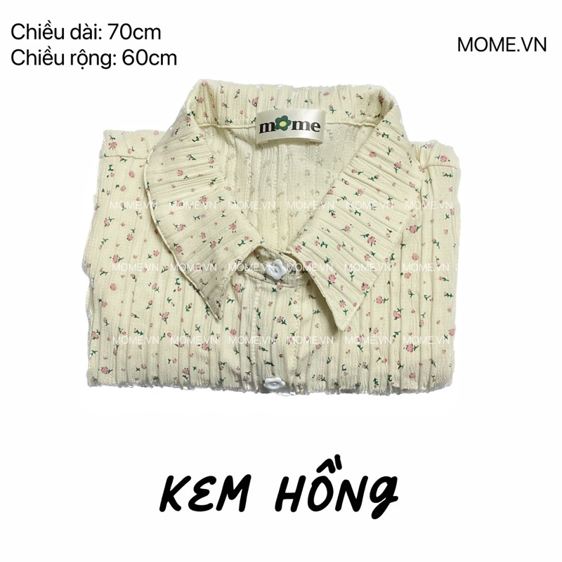 Sơ mi bông tay ngắn || 1 bên túi || Dáng dài 70cm - MOME.VN