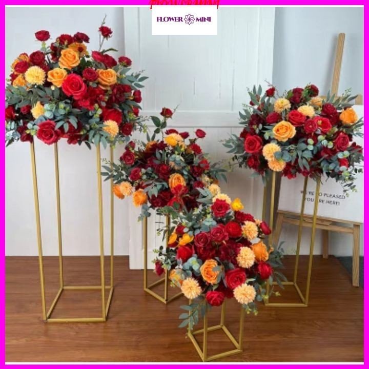 Lẵng Hoa giả Hoa Lụa Nhiều Mẫu Trang Trí Tiệc Cưới, Party, Trang Trí Tiệc Sinh Nhật Sang Trọng HC-05