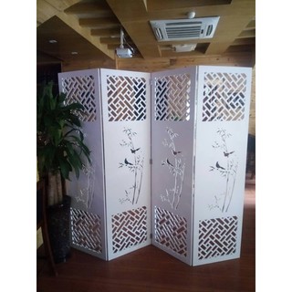 Bình phong vách ngăn cây trúc chắn phòng gấp gọn decor phòng khách spa IGA- IG481( KHÔNG BÁN 1 TẤM)