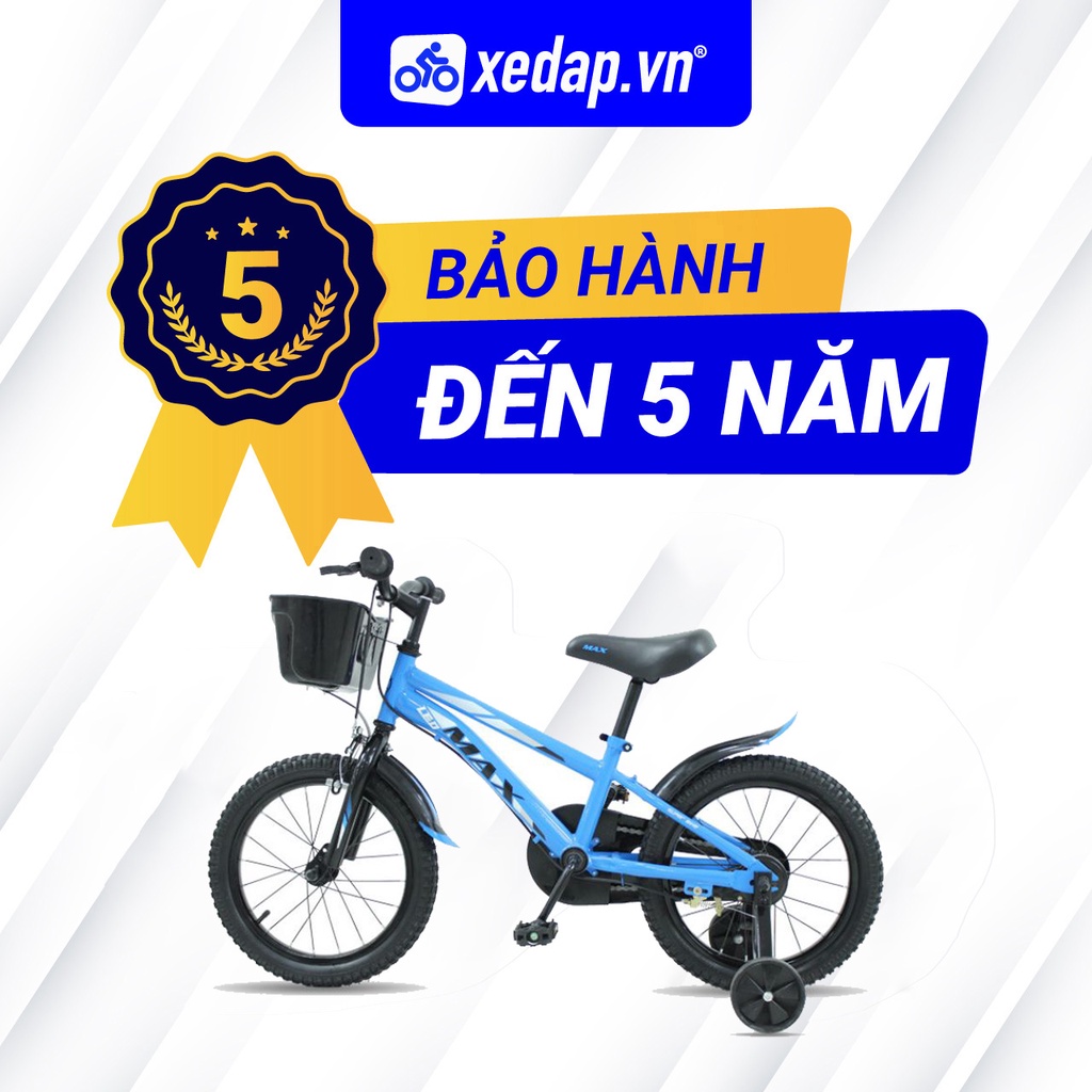 Xe Đạp Trẻ Em YOUTH MAX BIKE Leo – Bánh 16 Inches – 2022 cho bé trai và gái 4 đến 7 tuổi cao 1 mét - 1m2