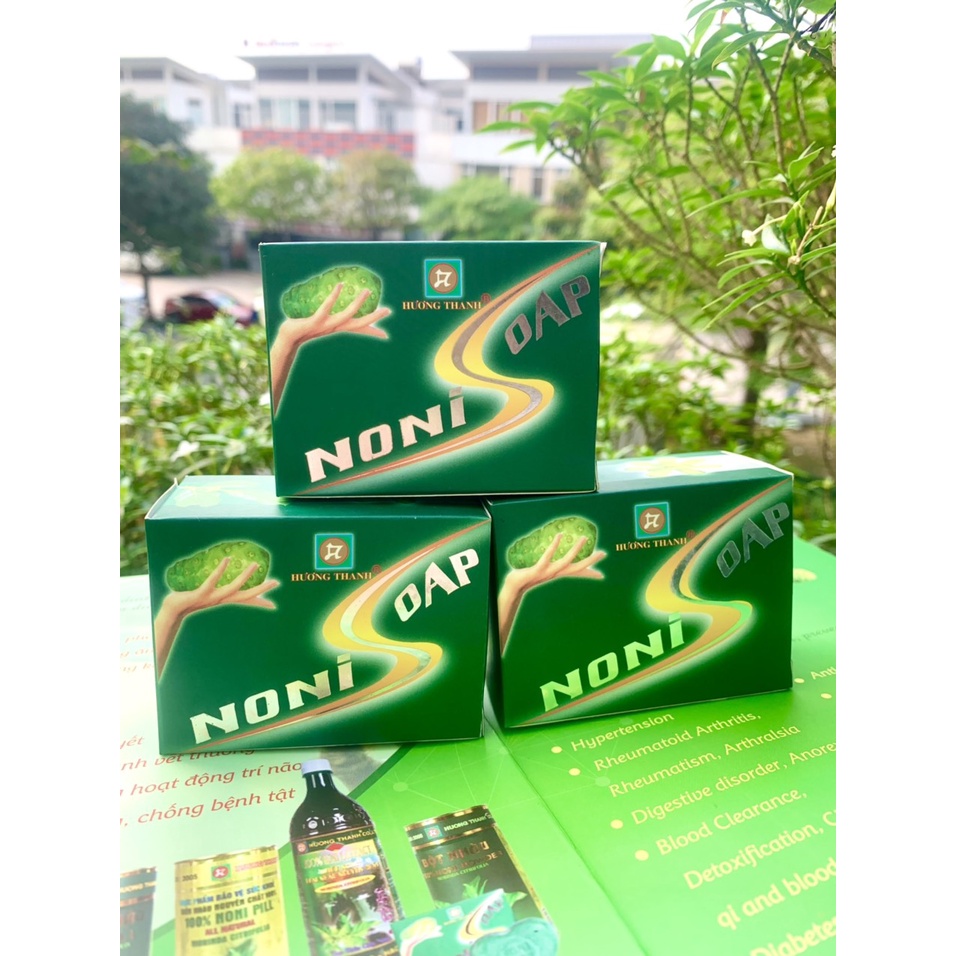 Xà Bông Nhàu Hương Thanh Noni Soap, xà phòng thảo dược giúp mềm mịn da, loại bỏ tế bào chết, bánh 80g