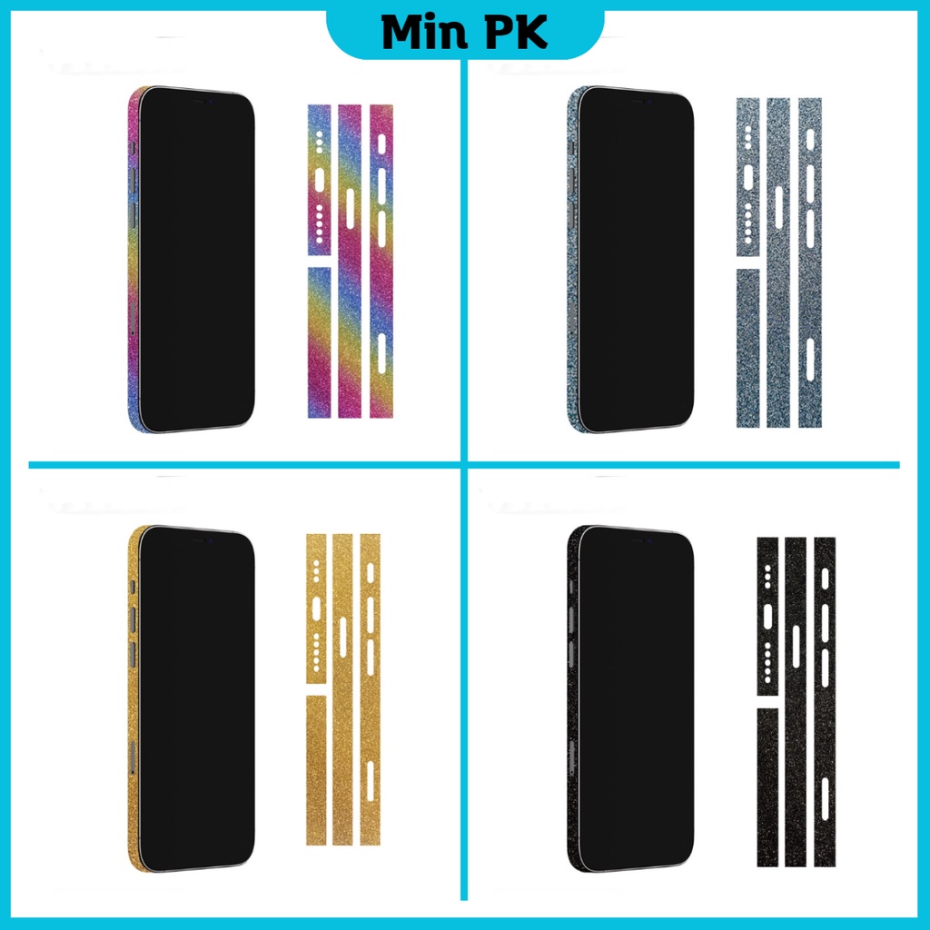 Dán bảo vệ viền kim tuyến iPhone 13promax/13pro/13/12promax/12pro/12/13mini/12mini