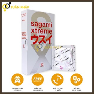 Bao cao su sagami xtreme super thin cao cấp siêu mỏng - hộp 10 cái