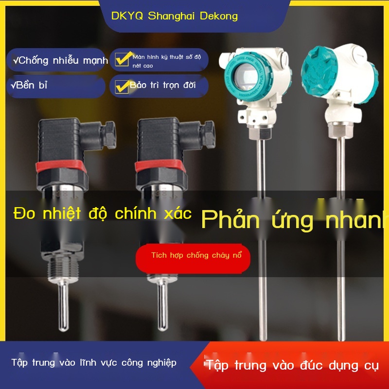 Tích hợp máy phát nhiệt độ SBWZ cảm biến hiển thị kỹ thuật số truyền từ xa 4-20MA cao PT100 chống cháy nổ