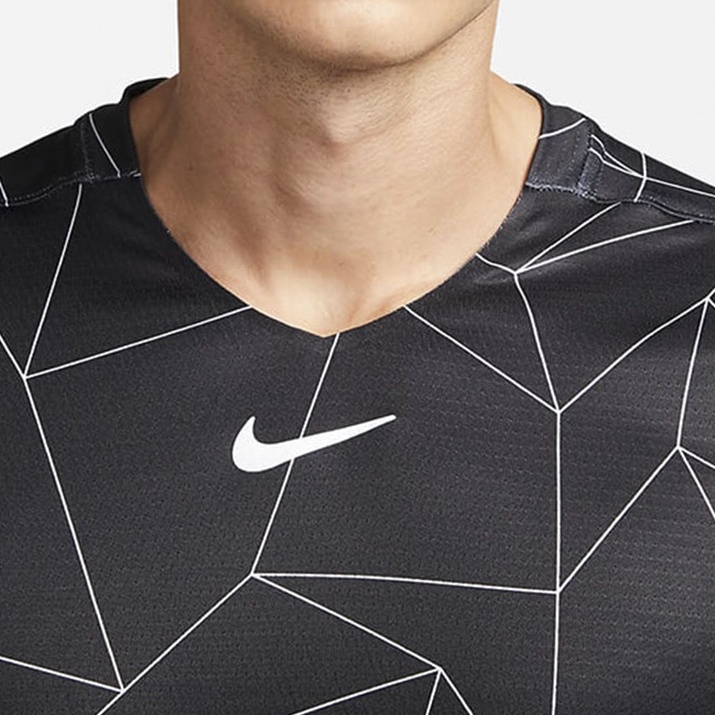 [ HÀNG CHÍNH HÃNG ] ÁO THUN NIKE COURT DR-FT ADVANTAGE TENNIS GRAPHIC TEE SHIRT - BLACK