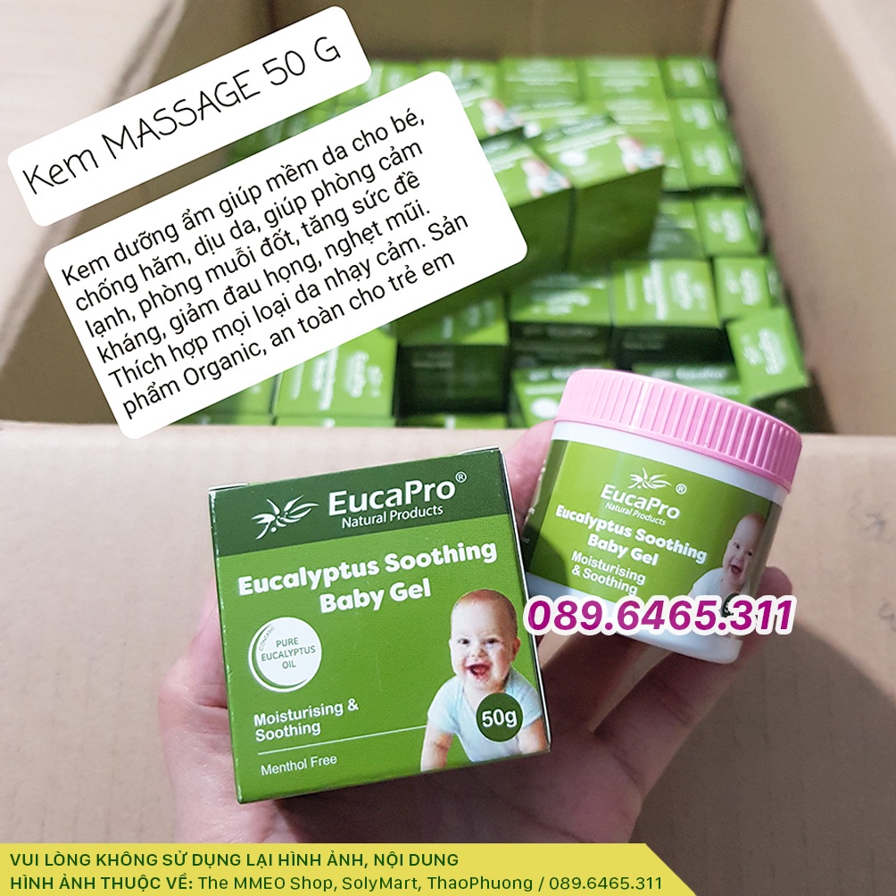 Dầu Ấm Ngực, Dưỡng Ẩm Organic EucaPro cho trẻ em, Thảo Dược Không Hóa Chất, Dầu khuynh Diệp EucaPro, Dầu Thái Kangaroo