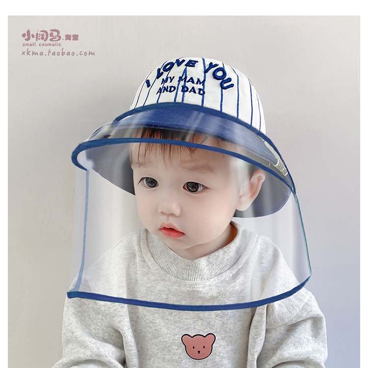 Nón chống giọt bắn cho bé, miếng chắn có thể tháo rời
