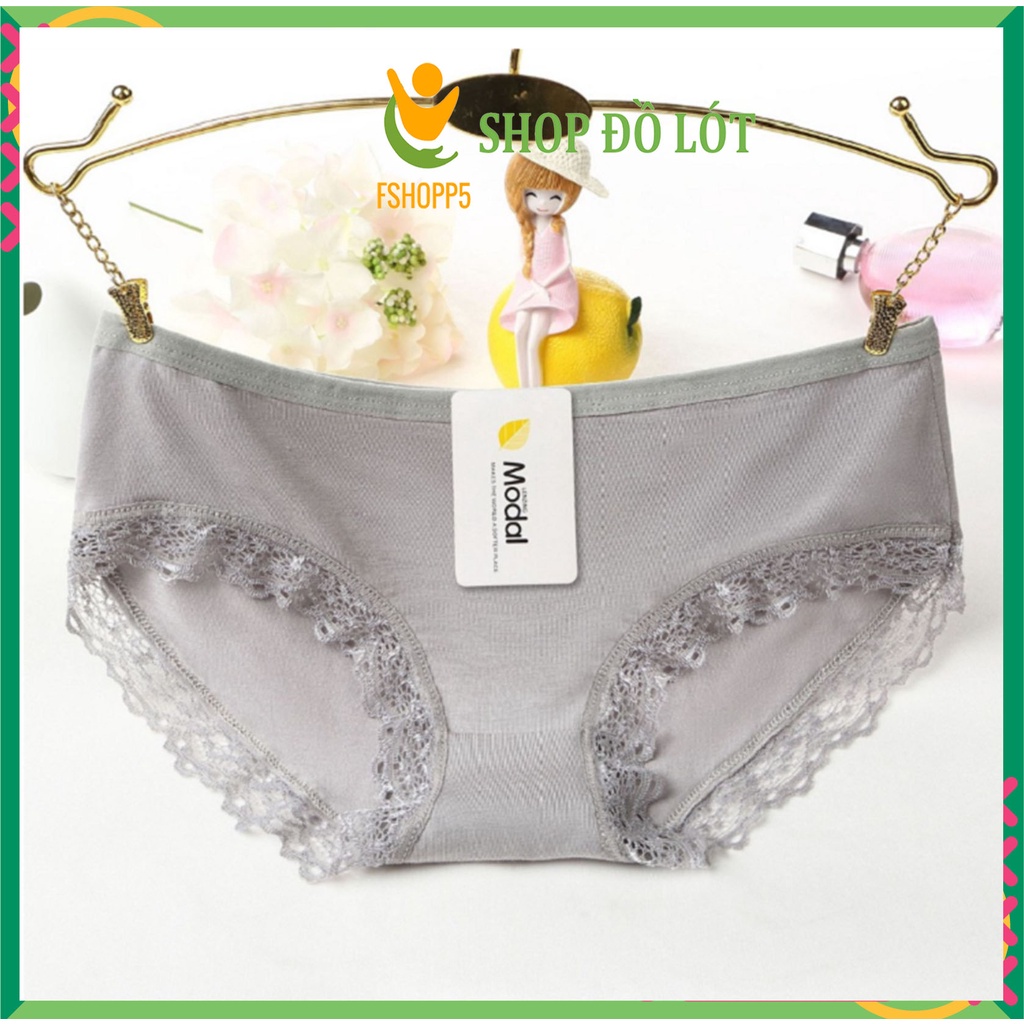 SET 3 Quần lót nữ Cotton cao cấp xuất nhật viền ren kháng khuẩn LOTNU15