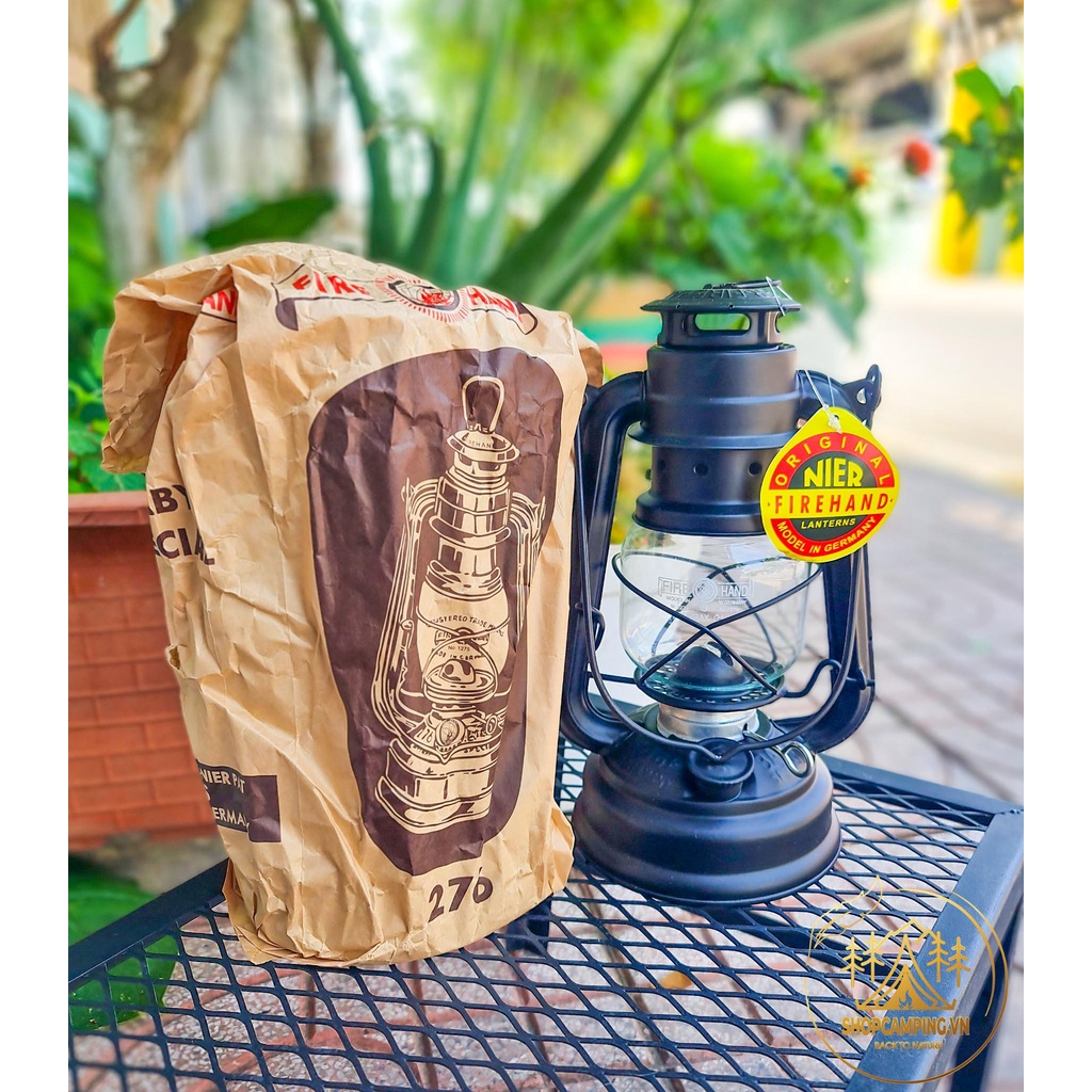 Đèn bão đèn dầu cổ điển FireHand, đèn măng xông cắm trại dã ngoại, dercor tặng bấc đèn - Camping VietNam
