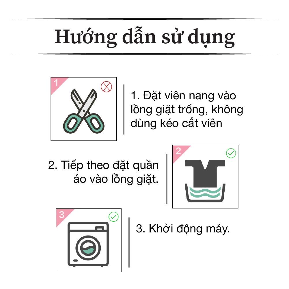 Túi Viên Giặt Xả Tiện Lợi arFum Hương Hoa Công Nghệ Nhật Bản
