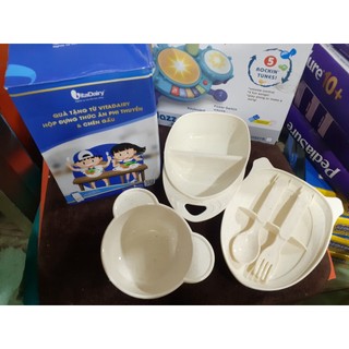 Bộ chén ăn dặm lúa mạch phi thuyền Quà tặng từ Vitadairy