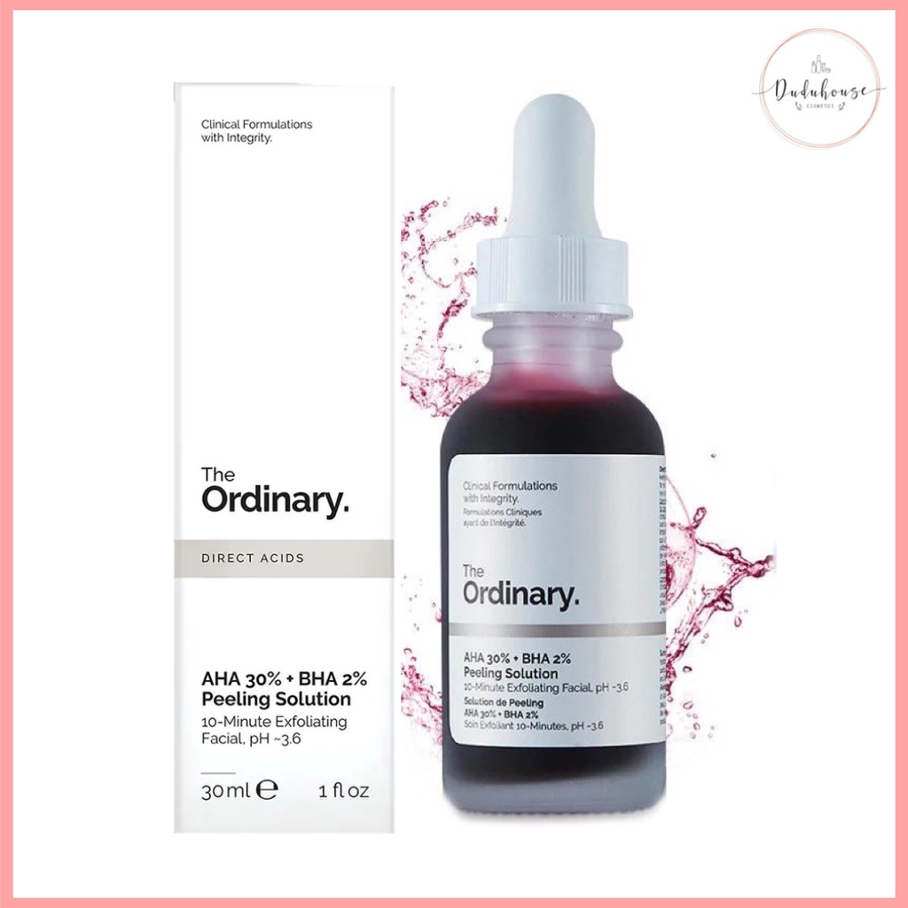 Tinh Chất Peel da The Ordinary AHA 30%+BHA 2% Peeling Solution 30ml