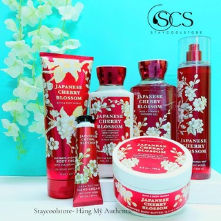 JAPANESE CHERRY BLOSSOM- Bộ Xịt thơm Sữa tắm Dưỡng thể toàn thân Body Mist Bath&Body Works❤l