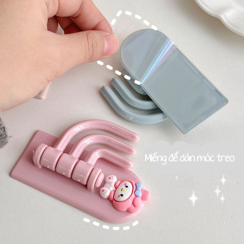 🌈 Móc Dán Treo Tường Siêu Dính Decor Hình Dễ Thương Treo Chìa Khóa/Treo Vật Dụng Cá Nhân